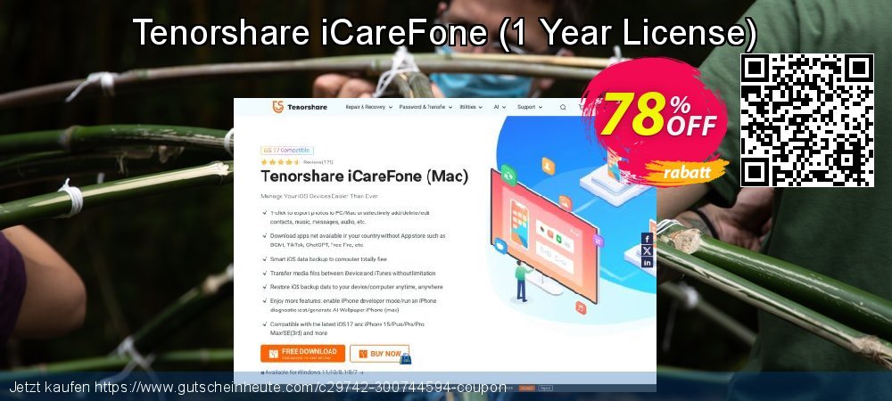 Tenorshare iCareFone - 1 Year License  toll Verkaufsförderung Bildschirmfoto
