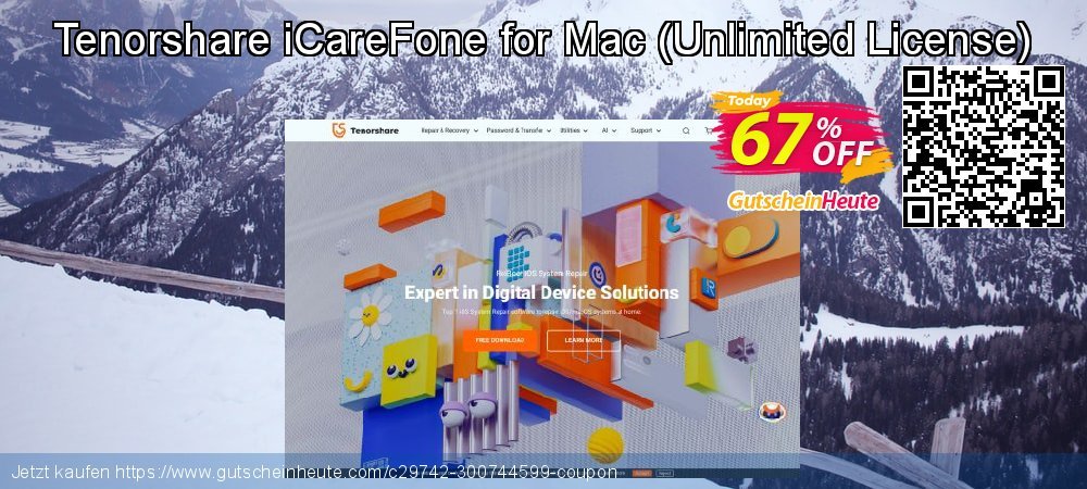 Tenorshare iCareFone for Mac - Unlimited License  umwerfende Förderung Bildschirmfoto