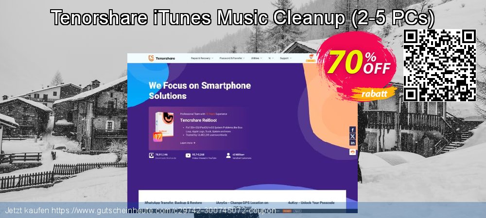 Tenorshare iTunes Music Cleanup - 2-5 PCs  uneingeschränkt Außendienst-Promotions Bildschirmfoto