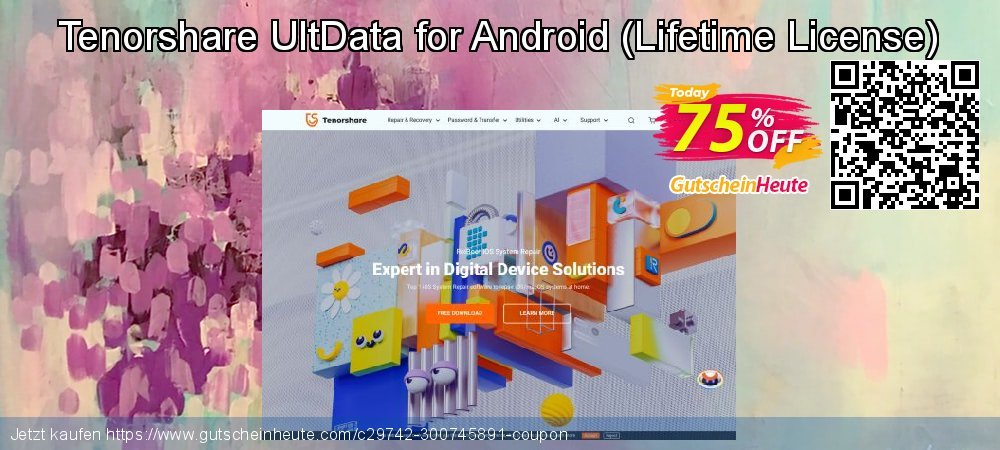 Tenorshare UltData for Android - Lifetime License  verblüffend Förderung Bildschirmfoto