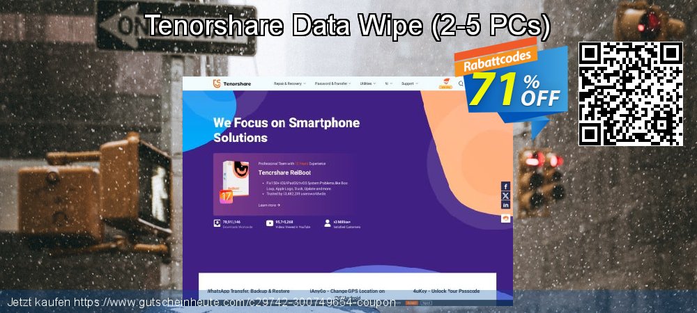 Tenorshare Data Wipe - 2-5 PCs  geniale Angebote Bildschirmfoto