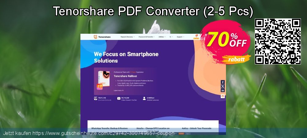 Tenorshare PDF Converter - 2-5 Pcs  spitze Diskont Bildschirmfoto