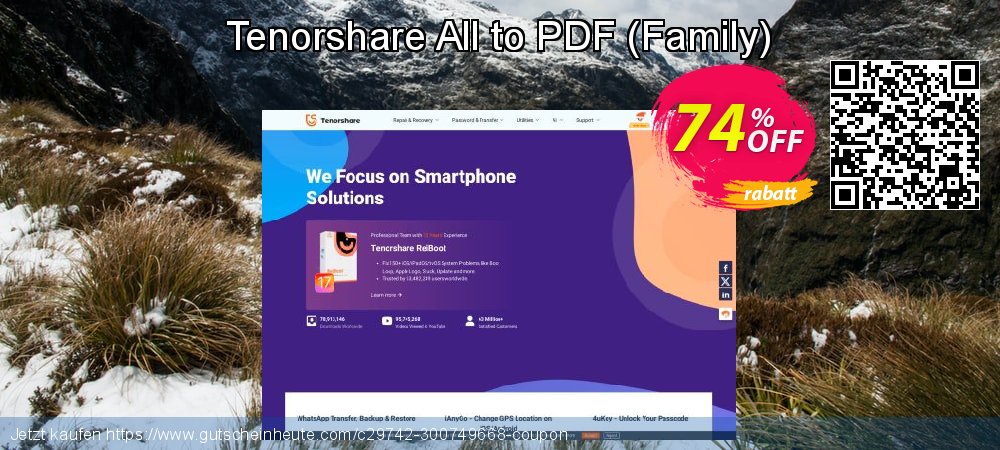 Tenorshare All to PDF - Family  großartig Rabatt Bildschirmfoto