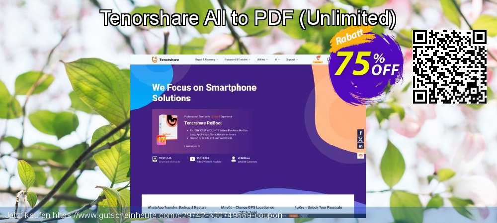 Tenorshare All to PDF - Unlimited  wunderbar Ermäßigungen Bildschirmfoto