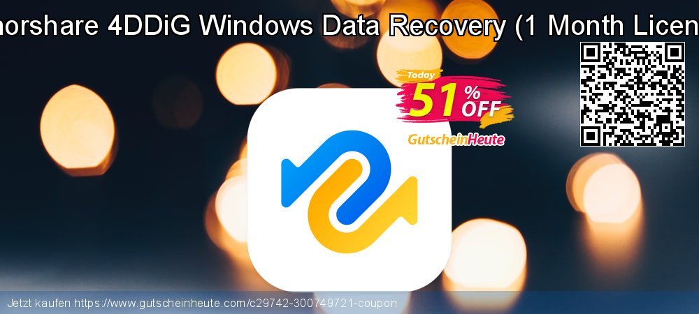 Tenorshare 4DDiG Windows Data Recovery - 1 Month License  exklusiv Preisnachlässe Bildschirmfoto