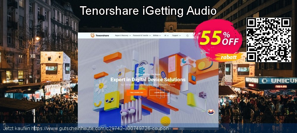 Tenorshare iGetting Audio Sonderangebote Ermäßigung Bildschirmfoto