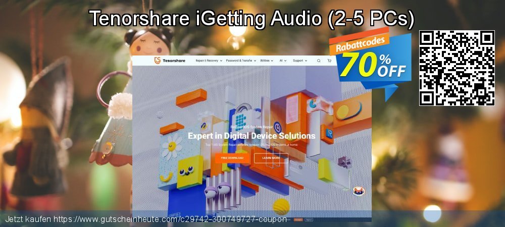 Tenorshare iGetting Audio - 2-5 PCs  erstaunlich Disagio Bildschirmfoto