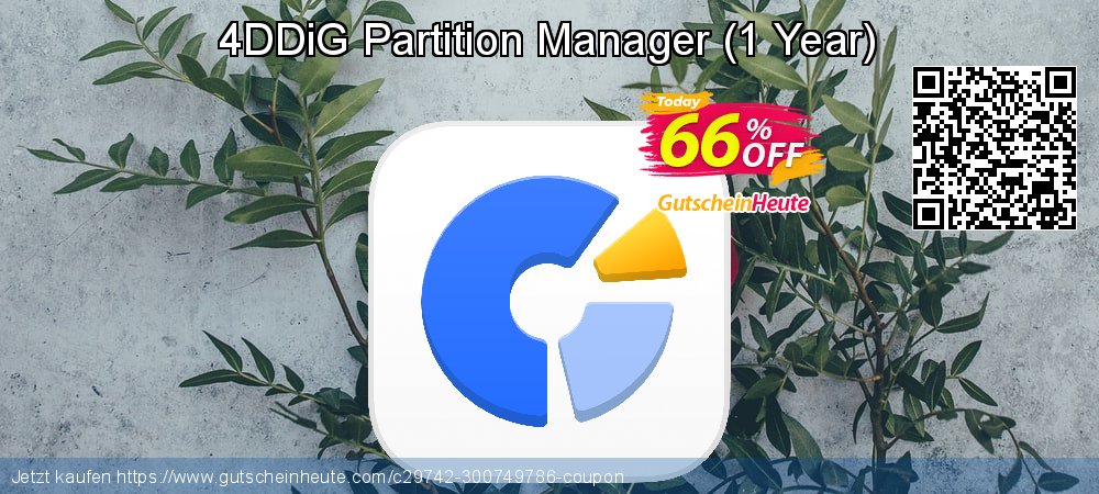 4DDiG Partition Manager - 1 Year  ausschließenden Sale Aktionen Bildschirmfoto