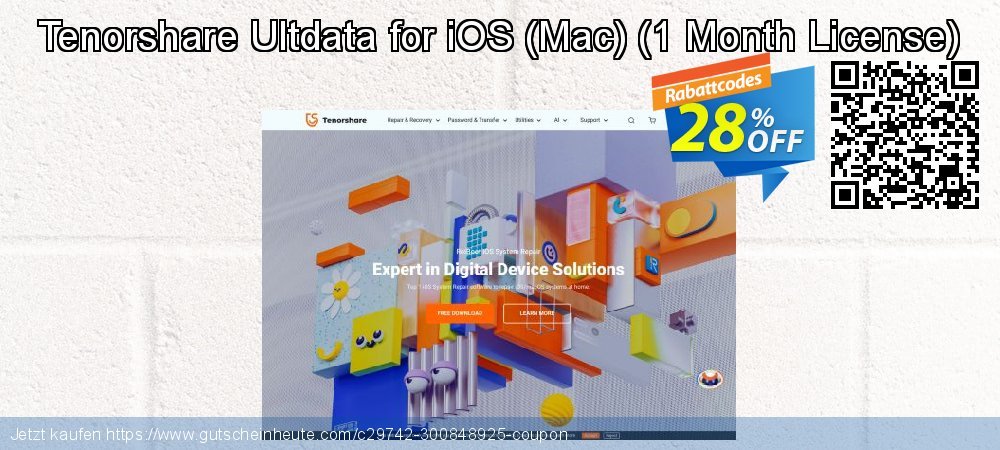 Tenorshare Ultdata for iOS - Mac - 1 Month License  besten Außendienst-Promotions Bildschirmfoto