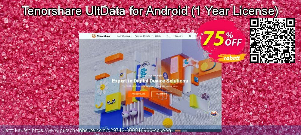 Tenorshare UltData for Android - 1 Year License  genial Beförderung Bildschirmfoto