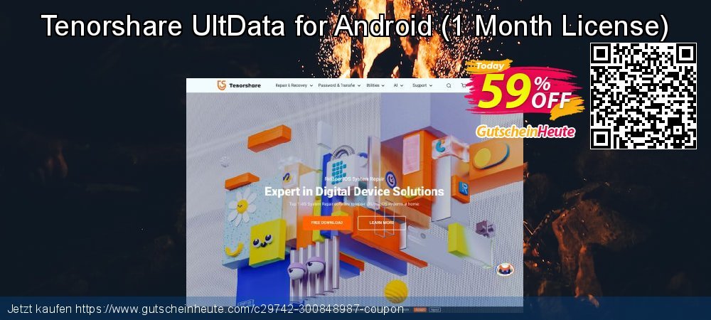 Tenorshare UltData for Android - 1 Month License  besten Nachlass Bildschirmfoto