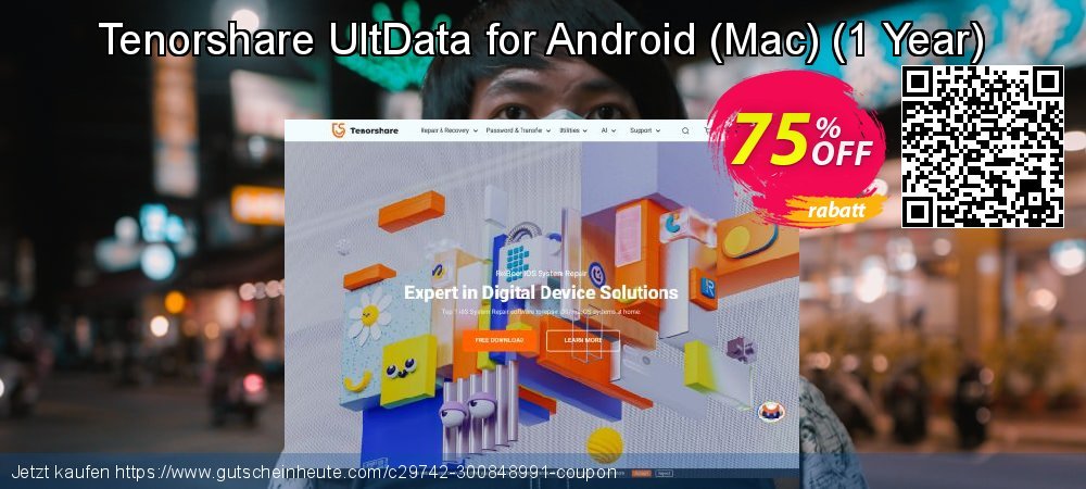 Tenorshare UltData for Android - Mac - 1 Year  fantastisch Verkaufsförderung Bildschirmfoto
