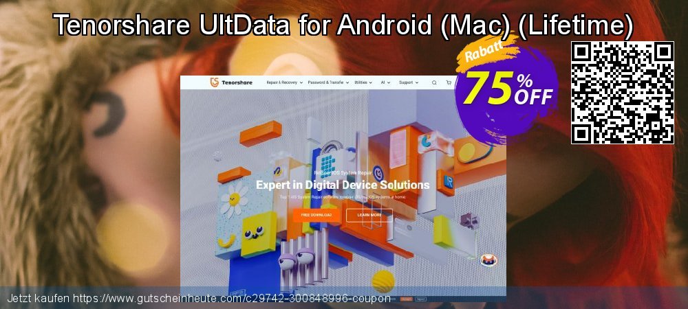 Tenorshare UltData for Android - Mac - Lifetime  wunderschön Förderung Bildschirmfoto