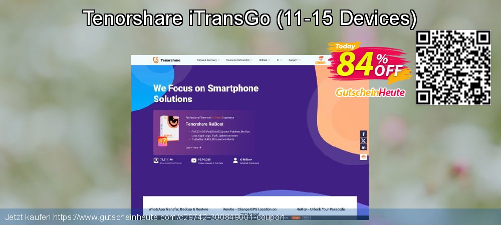 Tenorshare iTransGo - 11-15 Devices  verwunderlich Preisnachlässe Bildschirmfoto
