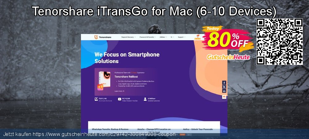 Tenorshare iTransGo for Mac - 6-10 Devices  umwerfenden Verkaufsförderung Bildschirmfoto