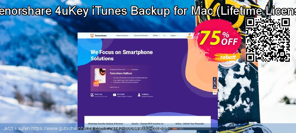 TTenorshare 4uKey iTunes Backup for Mac - Lifetime License  verwunderlich Sale Aktionen Bildschirmfoto