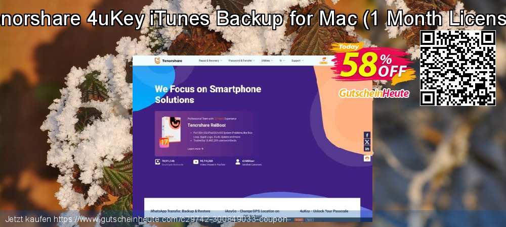 Tenorshare 4uKey iTunes Backup for Mac - 1 Month License  toll Rabatt Bildschirmfoto