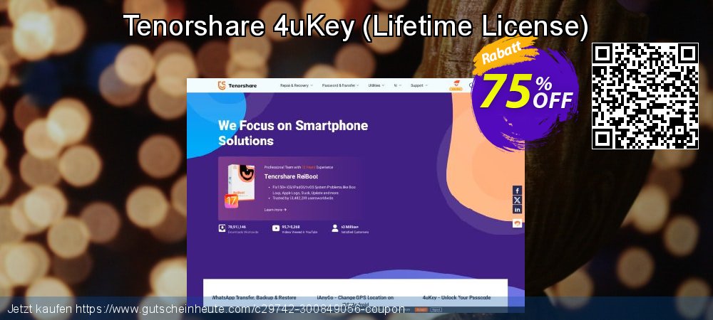 Tenorshare 4uKey - Lifetime License  atemberaubend Diskont Bildschirmfoto