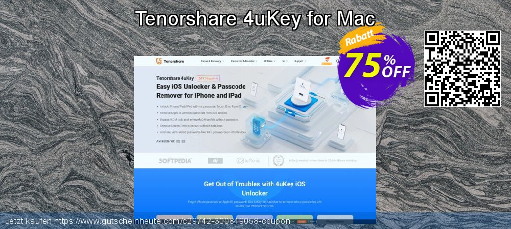 Tenorshare 4uKey for Mac wunderschön Disagio Bildschirmfoto