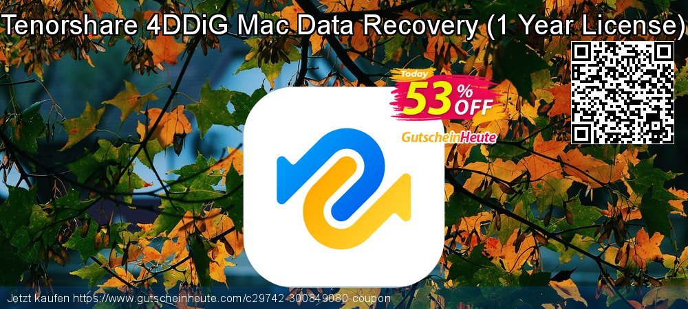 Tenorshare 4DDiG Mac Data Recovery - 1 Year License  besten Preisnachlass Bildschirmfoto