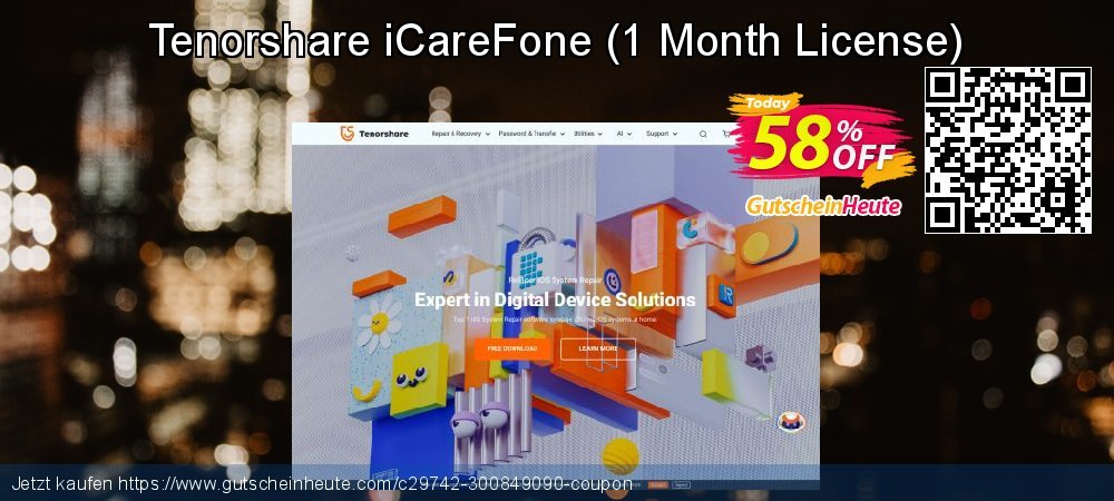 Tenorshare iCareFone - 1 Month License  verblüffend Diskont Bildschirmfoto