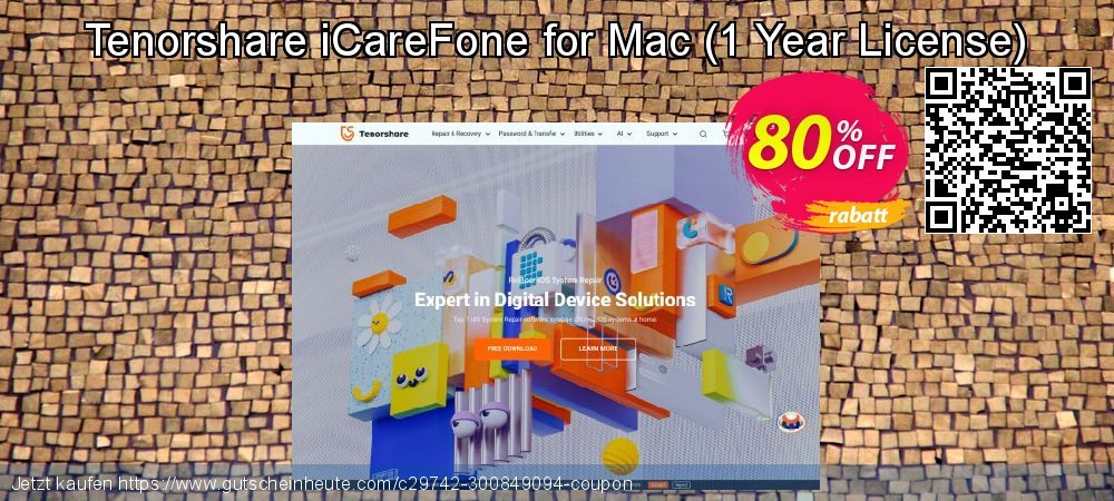 Tenorshare iCareFone for Mac - 1 Year License  verwunderlich Ausverkauf Bildschirmfoto