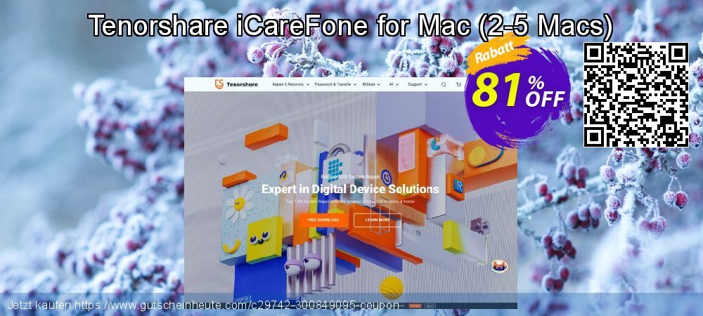 Tenorshare iCareFone for Mac - 2-5 Macs  toll Außendienst-Promotions Bildschirmfoto