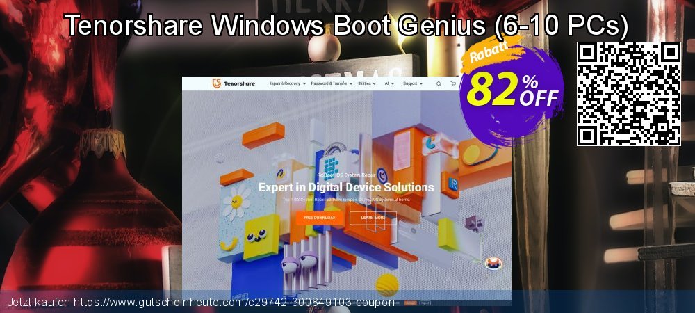 Tenorshare Windows Boot Genius - 6-10 PCs  aufregende Preisnachlässe Bildschirmfoto