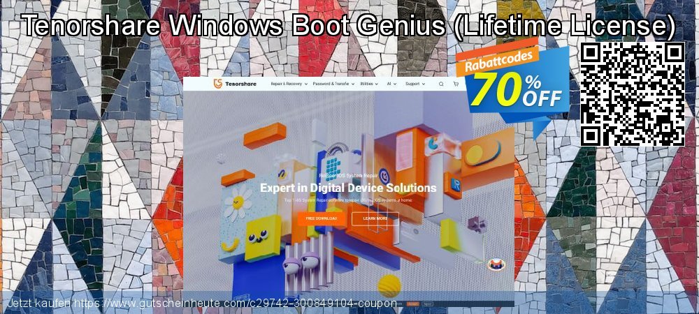 Tenorshare Windows Boot Genius - Lifetime License  genial Angebote Bildschirmfoto