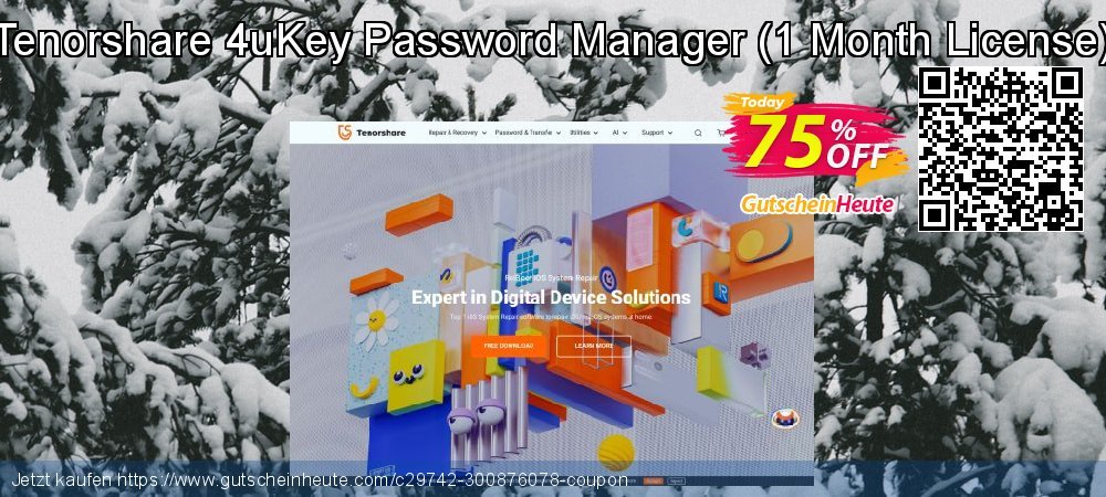 Tenorshare 4uKey Password Manager - 1 Month License  uneingeschränkt Beförderung Bildschirmfoto