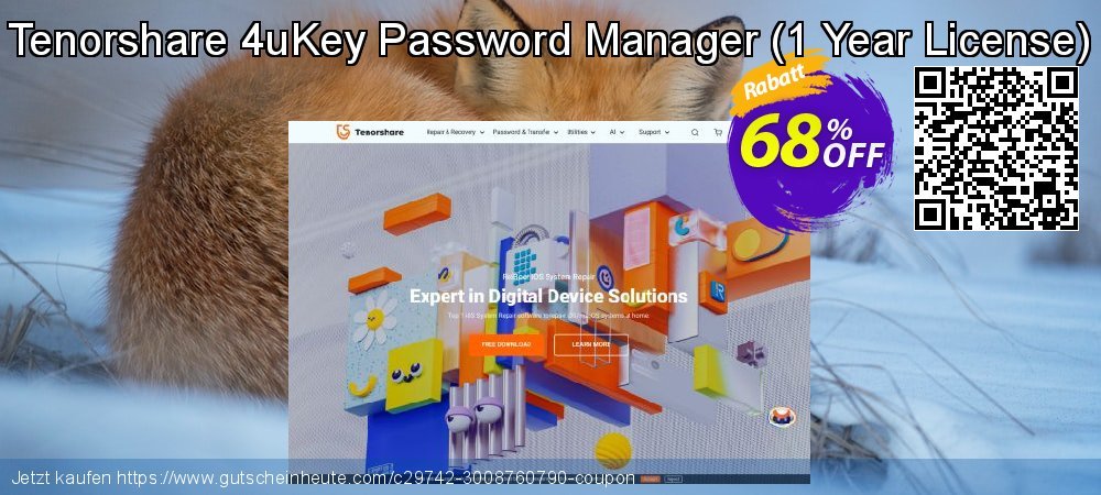 Tenorshare 4uKey Password Manager - 1 Year License  Sonderangebote Promotionsangebot Bildschirmfoto