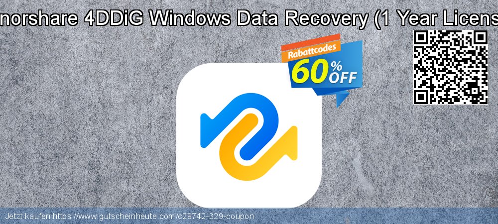 Tenorshare 4DDiG Windows Data Recovery - 1 Year License  atemberaubend Preisnachlässe Bildschirmfoto
