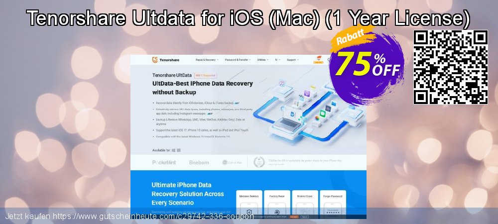Tenorshare Ultdata for iOS - Mac   - 1 Year License  verwunderlich Verkaufsförderung Bildschirmfoto