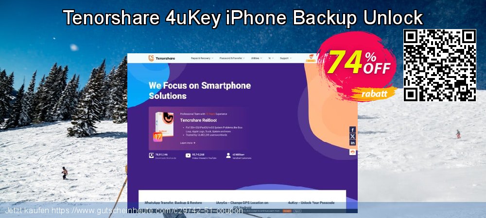 Tenorshare 4uKey iPhone Backup Unlock klasse Nachlass Bildschirmfoto