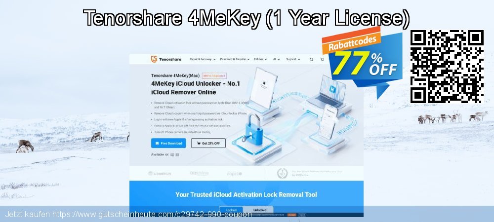 Tenorshare 4MeKey - 1 Year License  beeindruckend Rabatt Bildschirmfoto