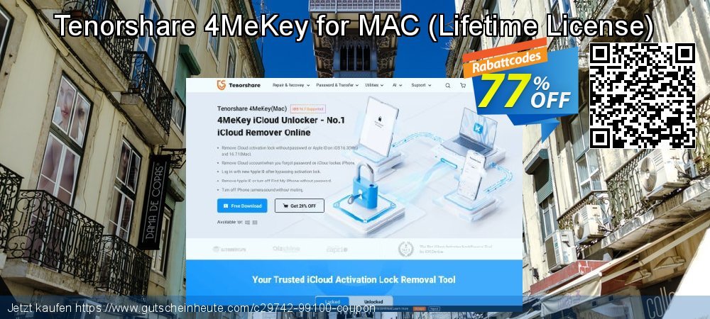 Tenorshare 4MeKey for MAC - Lifetime License  Exzellent Sale Aktionen Bildschirmfoto