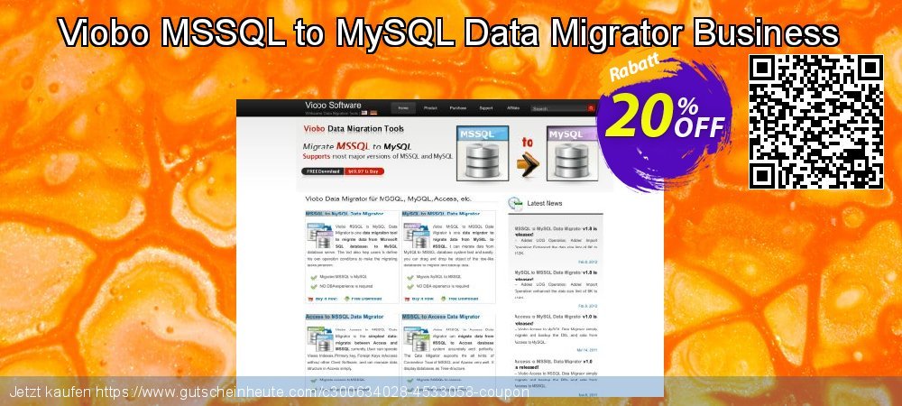 Viobo MSSQL to MySQL Data Migrator Business wundervoll Preisnachlass Bildschirmfoto