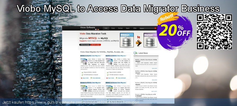 Viobo MySQL to Access Data Migrator Business genial Diskont Bildschirmfoto