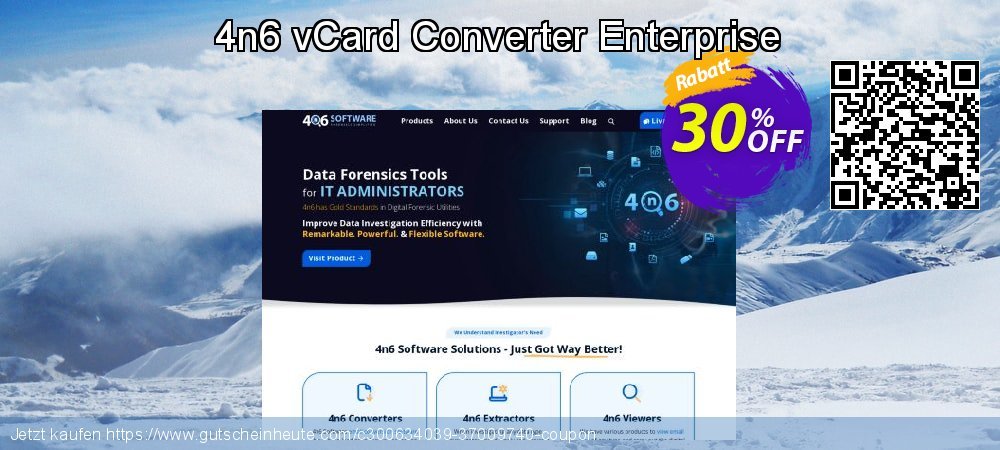 4n6 vCard Converter Enterprise erstaunlich Preisnachlass Bildschirmfoto