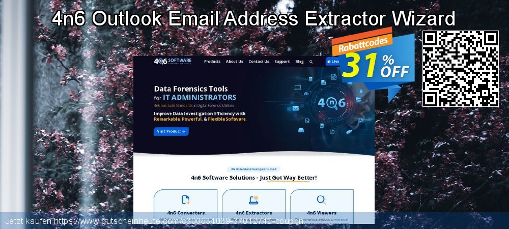 4n6 Outlook Email Address Extractor Wizard klasse Promotionsangebot Bildschirmfoto