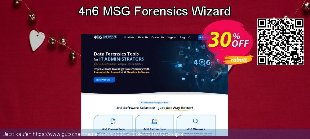 4n6 MSG Forensics Wizard ausschließlich Rabatt Bildschirmfoto