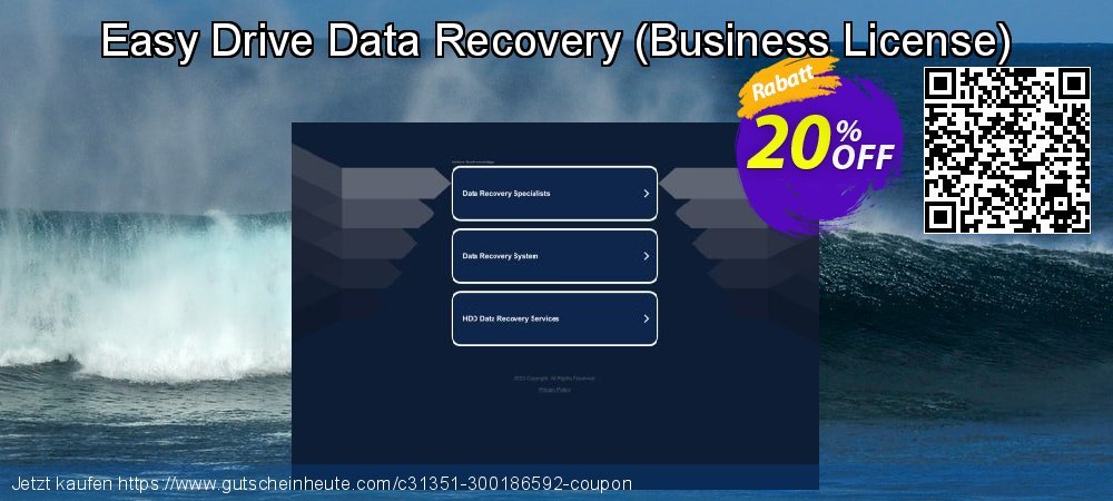Easy Drive Data Recovery - Business License  exklusiv Ermäßigung Bildschirmfoto