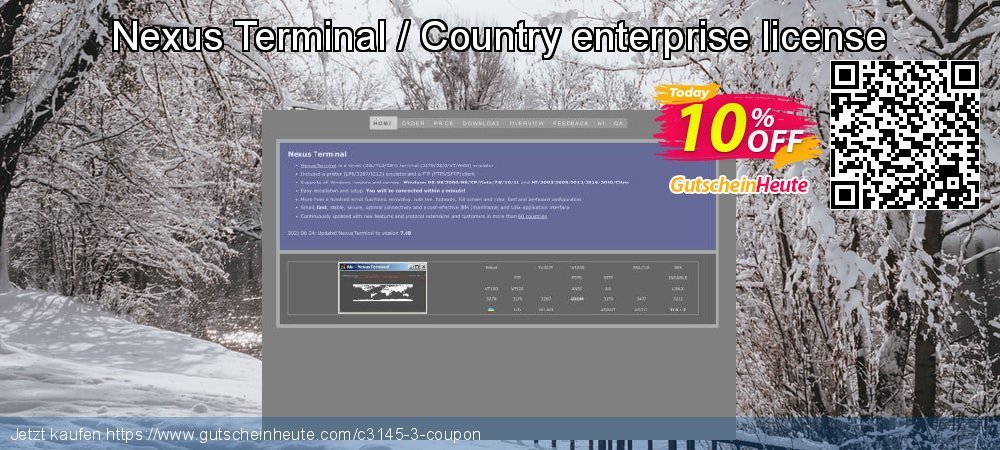 Nexus Terminal / Country enterprise license ausschließlich Außendienst-Promotions Bildschirmfoto