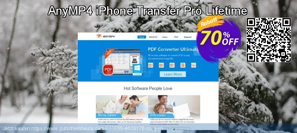 AnyMP4 iPhone Transfer Pro Lifetime umwerfende Preisnachlässe Bildschirmfoto