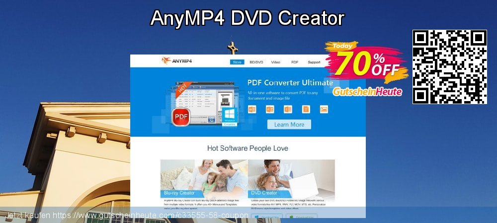 AnyMP4 DVD Creator erstaunlich Preisnachlässe Bildschirmfoto