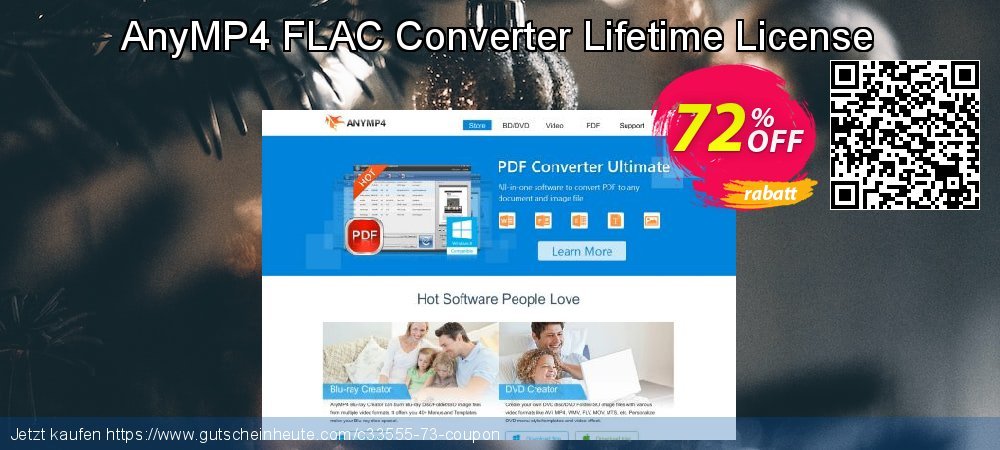 AnyMP4 FLAC Converter Lifetime License beeindruckend Rabatt Bildschirmfoto