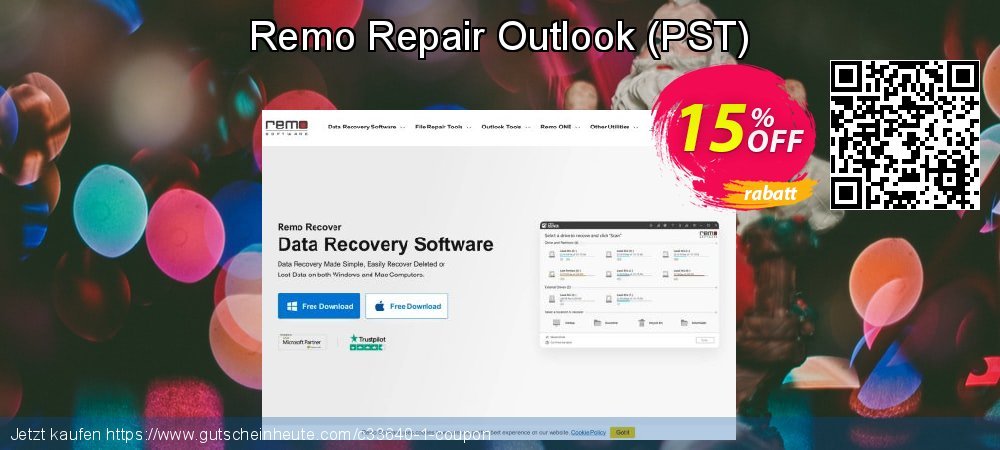 Remo Repair Outlook - PST  ausschließenden Preisnachlass Bildschirmfoto