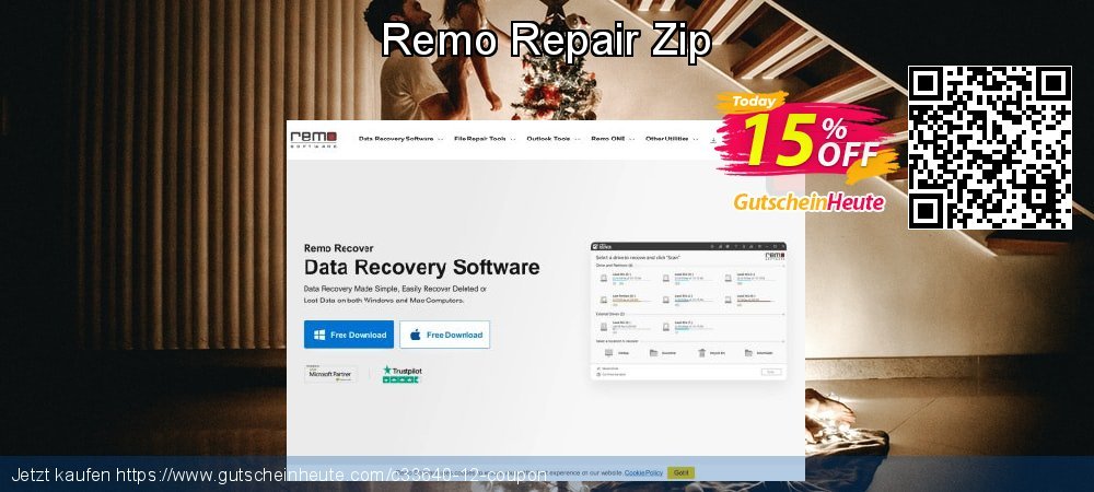 Remo Repair Zip klasse Verkaufsförderung Bildschirmfoto