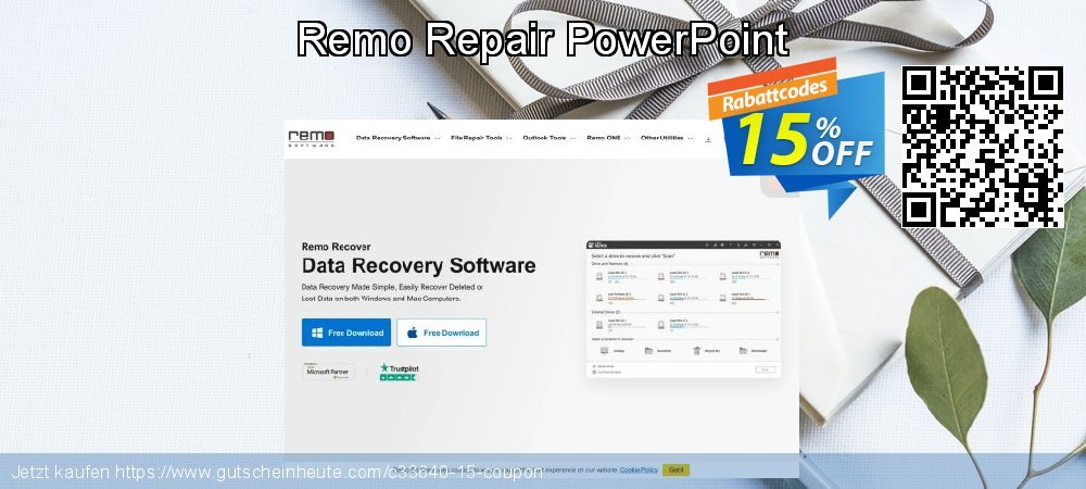 Remo Repair PowerPoint ausschließlich Preisreduzierung Bildschirmfoto