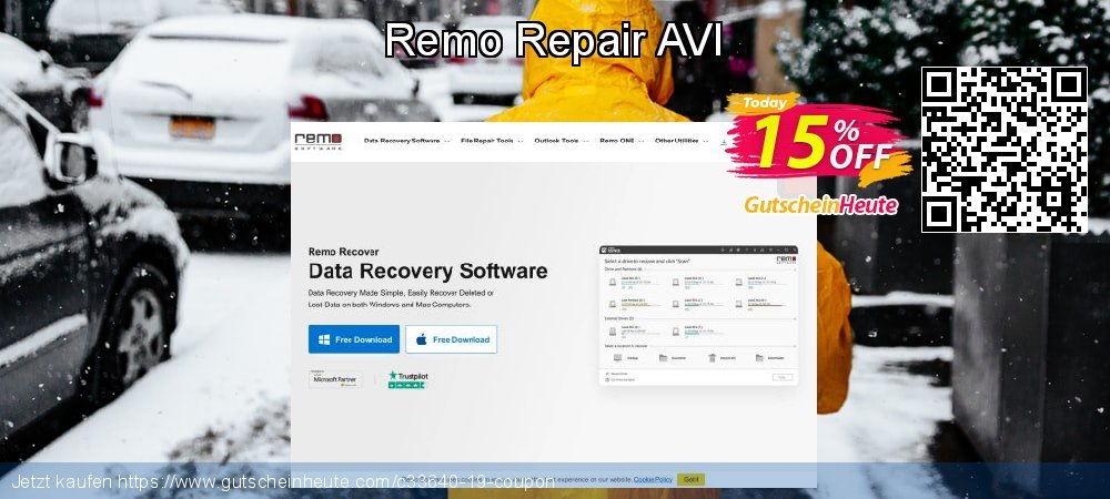 Remo Repair AVI erstaunlich Sale Aktionen Bildschirmfoto